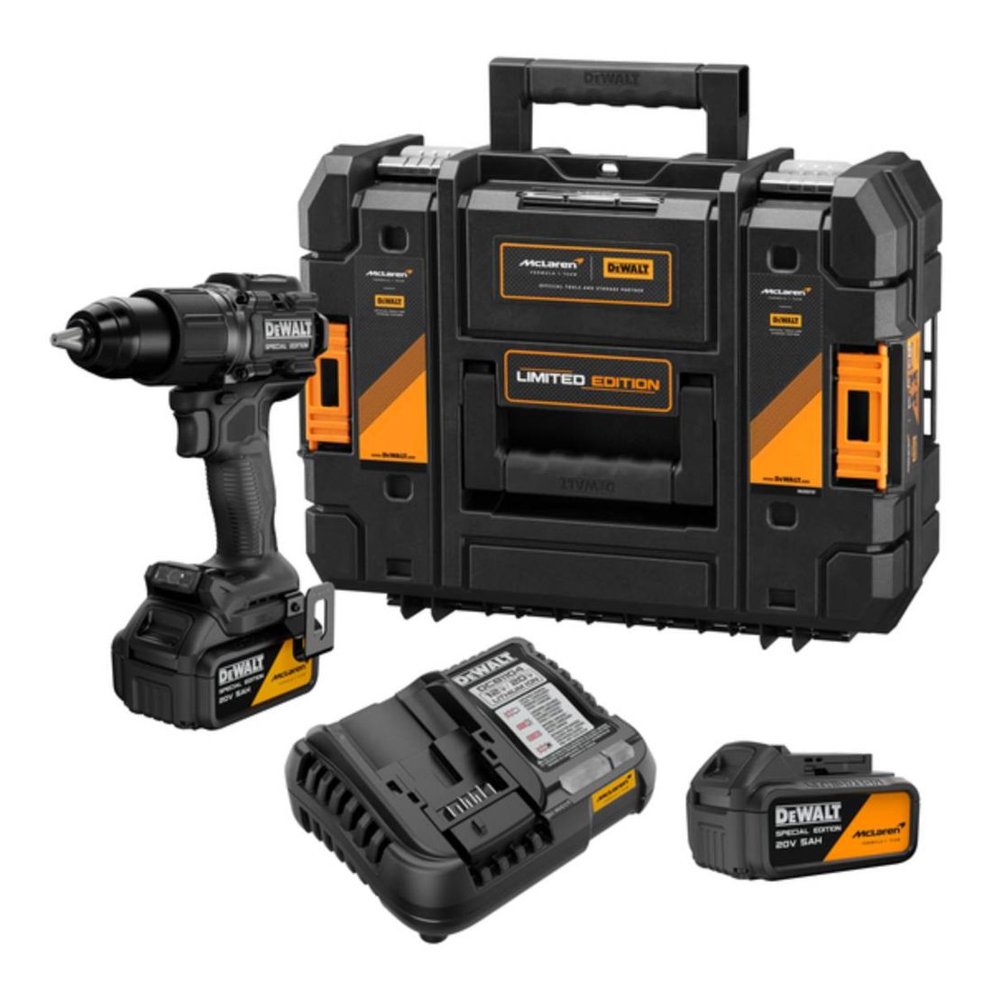 PARAFUSADEIRA/FURADEIRA IMPACTO 1/2" MCLAREN DEWALT 2 BATERIAS PARAFUSADEIRA/FURADEIRA IMPACTO 1/2" MCLAREN DEWALT 2 BATERIAS