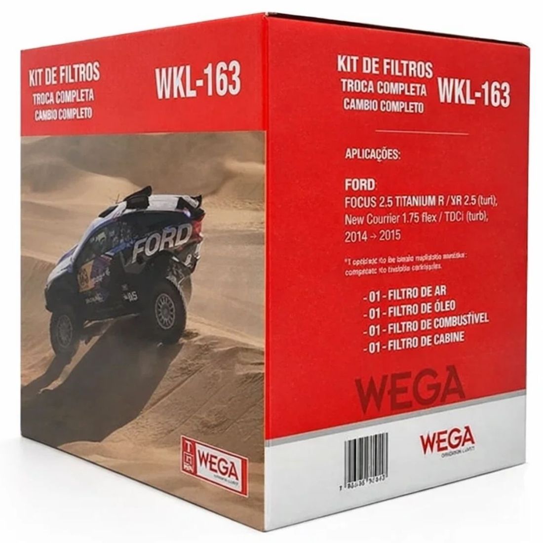 Kit de Filtros Wega Ford Focus 2.0 16V 2014 A 2019
