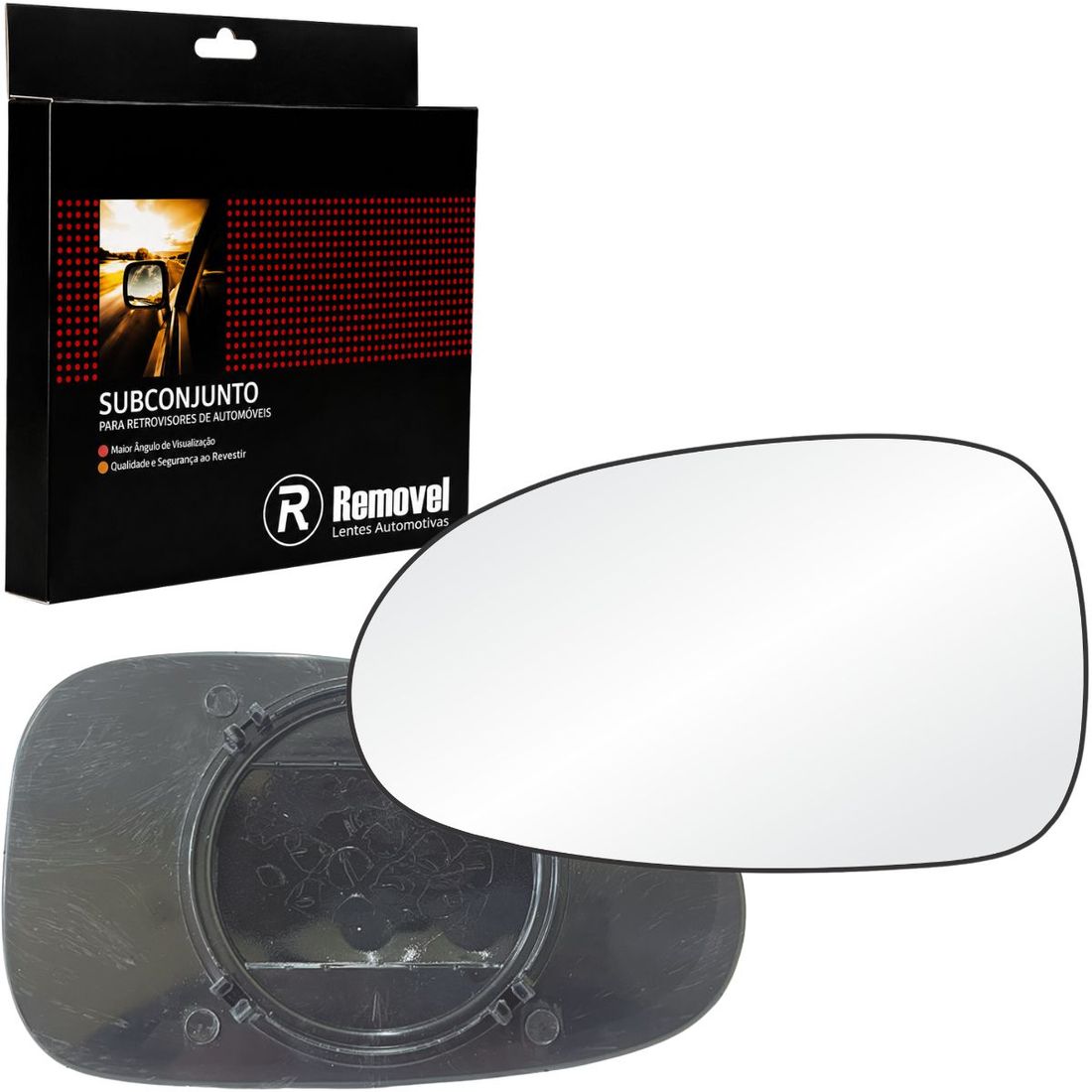 Lente Retrovisor Esquerdo VW Gol G2 1995 A 1999