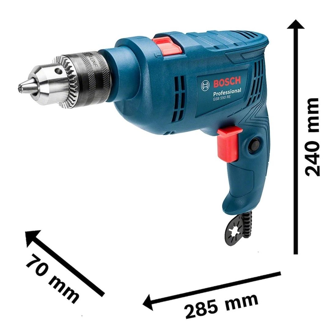 Furadeira Impacto Bosch 550W 220V (GSB 550 RE) Furadeira Impacto Bosch 550W 220V (GSB 550 RE)