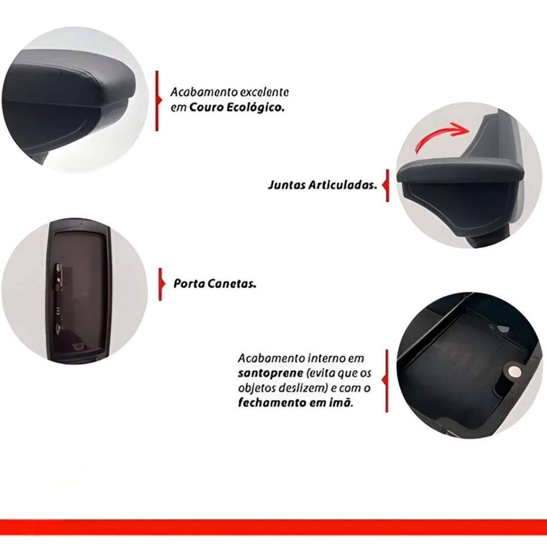 Apoio de Braço Fiat Pulse Após 2022 Cor Cinza