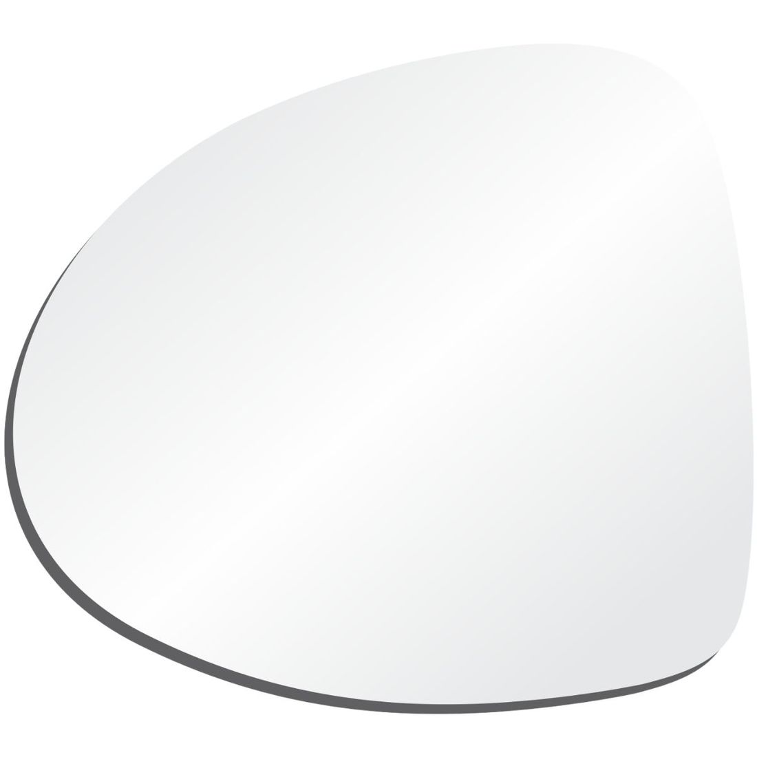 Lente Retrovisor Esquerdo Renault Clio 2013 Em Diante
