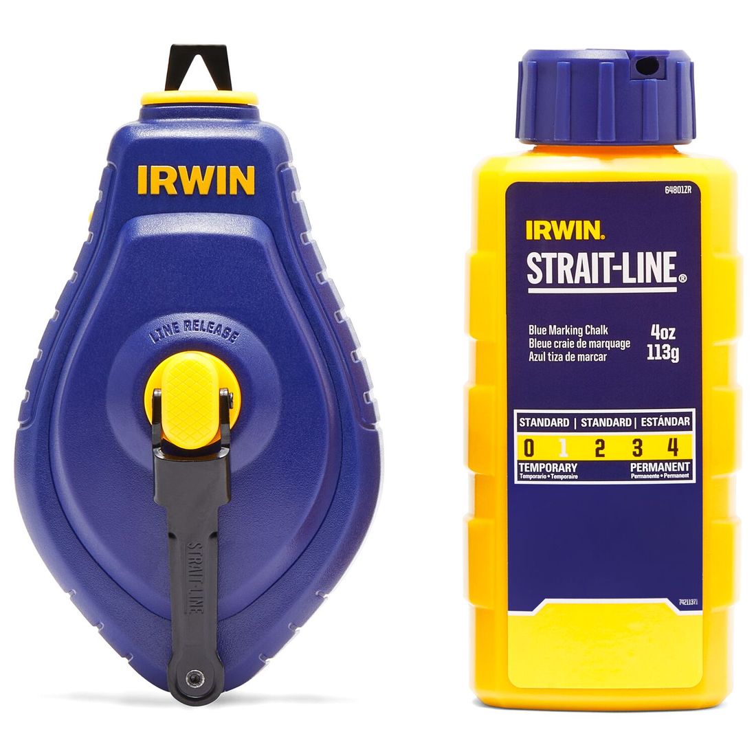 Giz De Linha Irwin Azul 30m Marcador De Linha Profisisonal