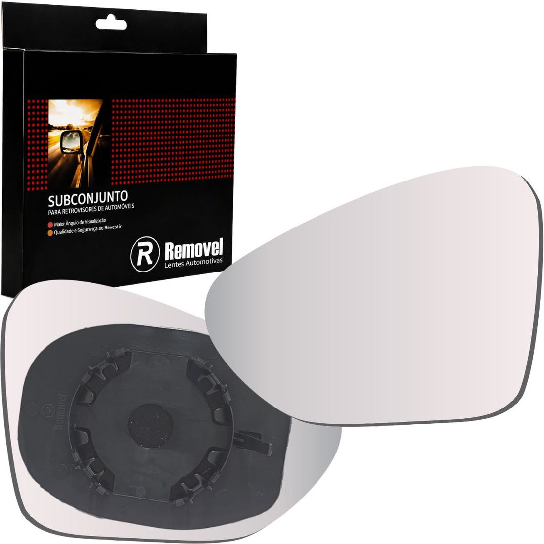 Lente Retrovisor Esquerdo Fiat Argo Cronos Após 2017 SB047