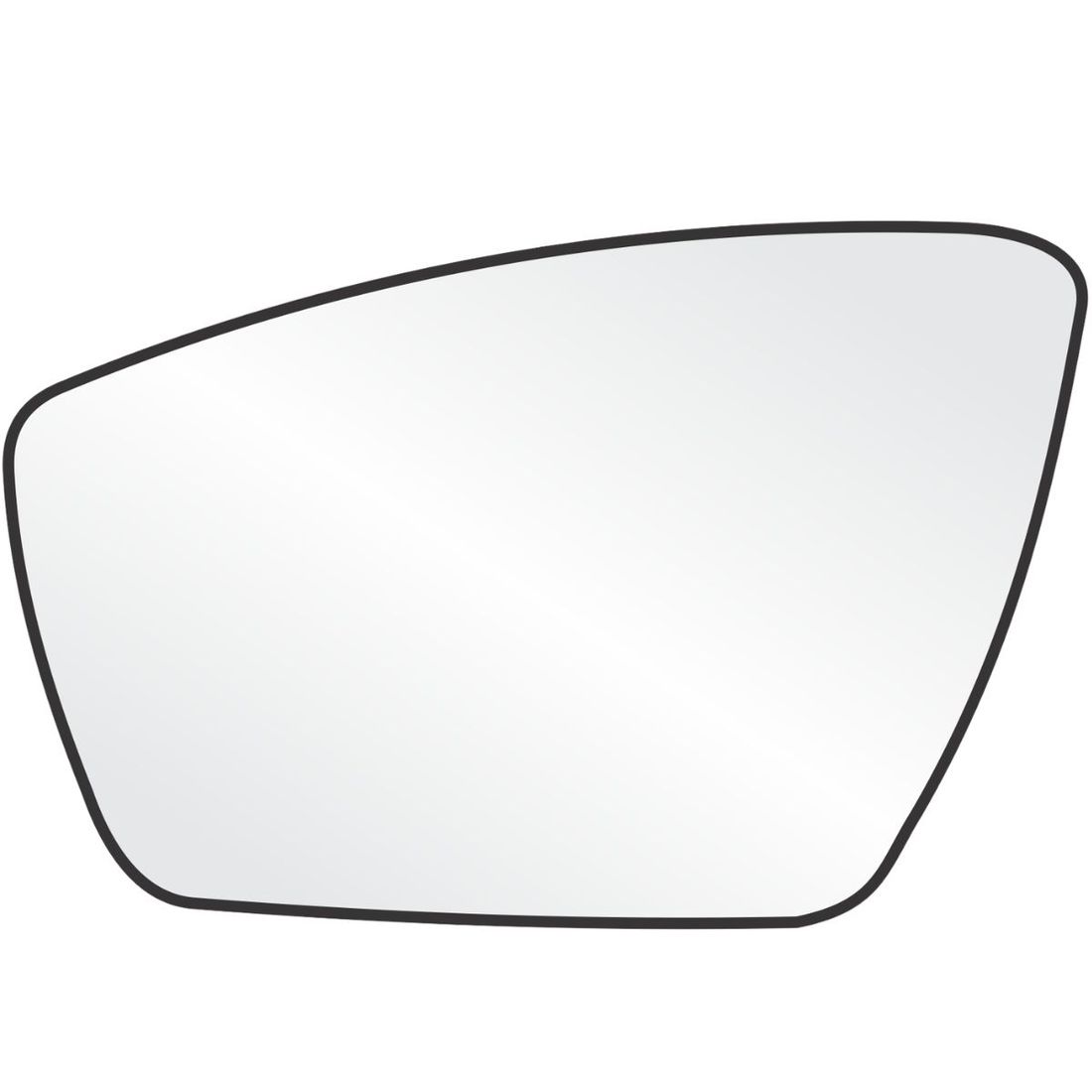 Lente Retrovisor Esquerdo Ford Ka 2015 Em Diante