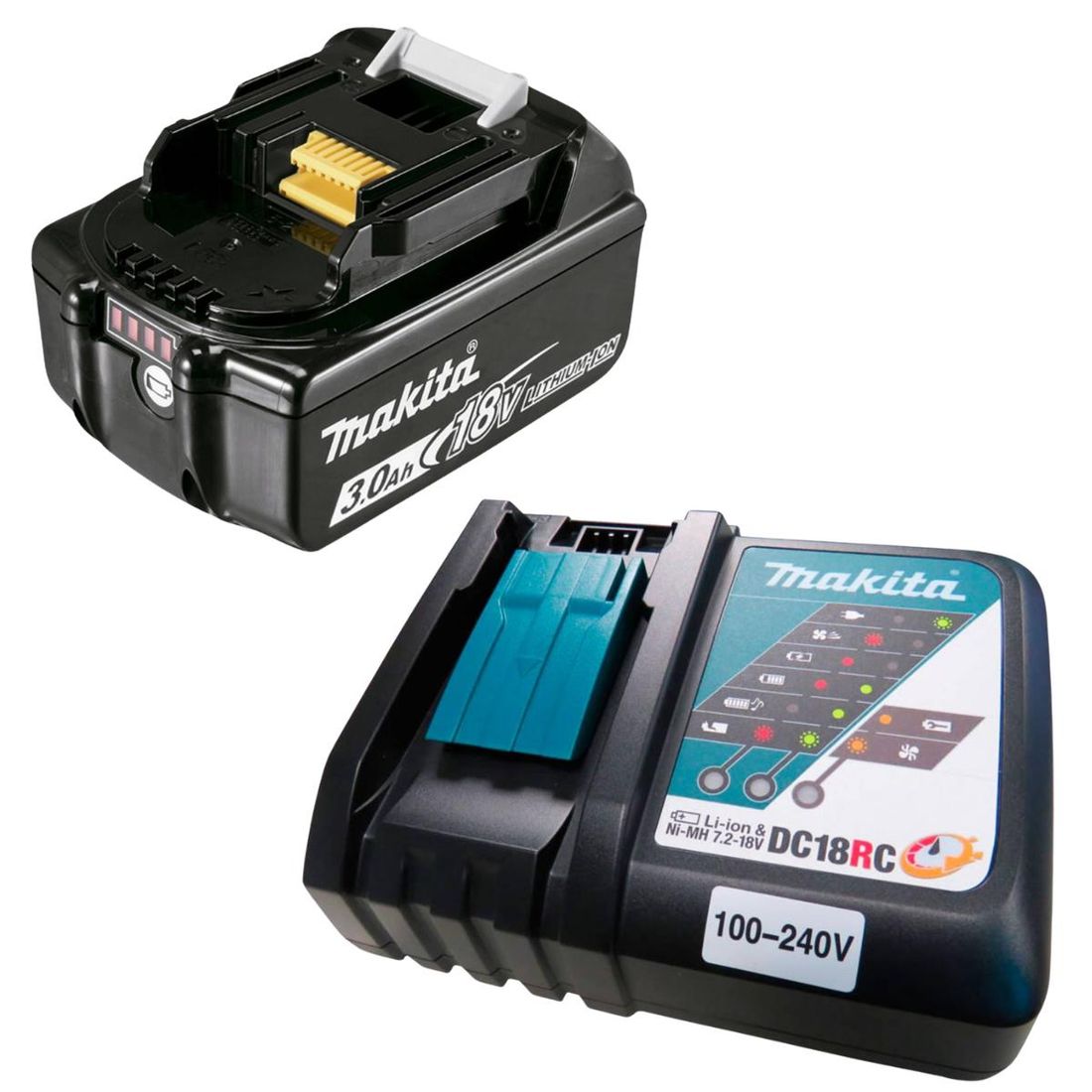 Lixadeira Orbital Makita 18V LXT Com Bateria E Carregador