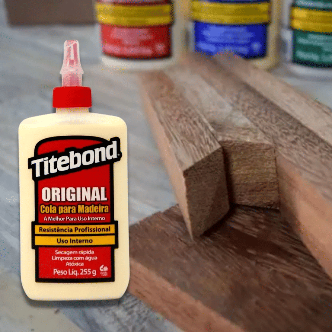 Cola Para Madeira Titebond Original Wood Glue 255g Cola Para Madeira Titebond Original Wood Glue 255g