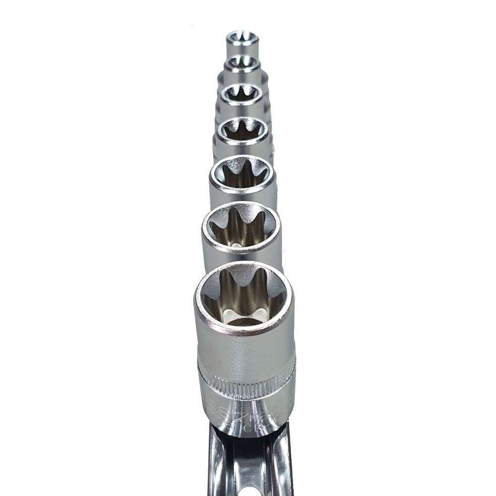 Jogo de Soquetes Gedore RED Torx E10-E20 1/2" 7pçs GR61208007