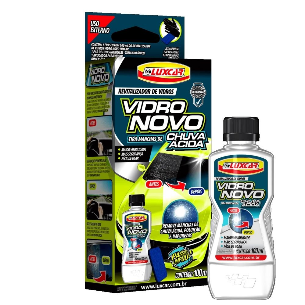 Revitalizador Vidro Novo 100ml 5000 Luxcar