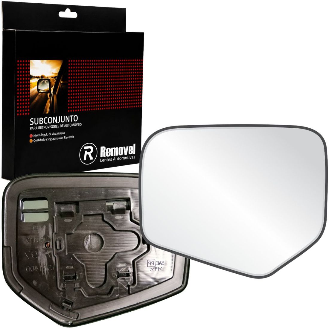 Lente Retrovisor Esquerdo Mitsubishi L200 Triton 2005 A 2017