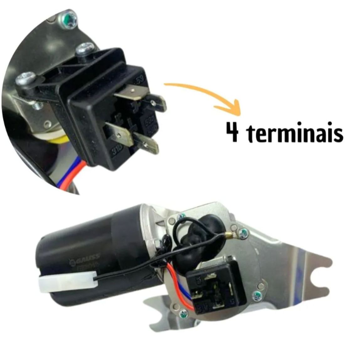 Motor Limpador Parabrisa Gm D20 D40 Opala Bonanza Veraneio