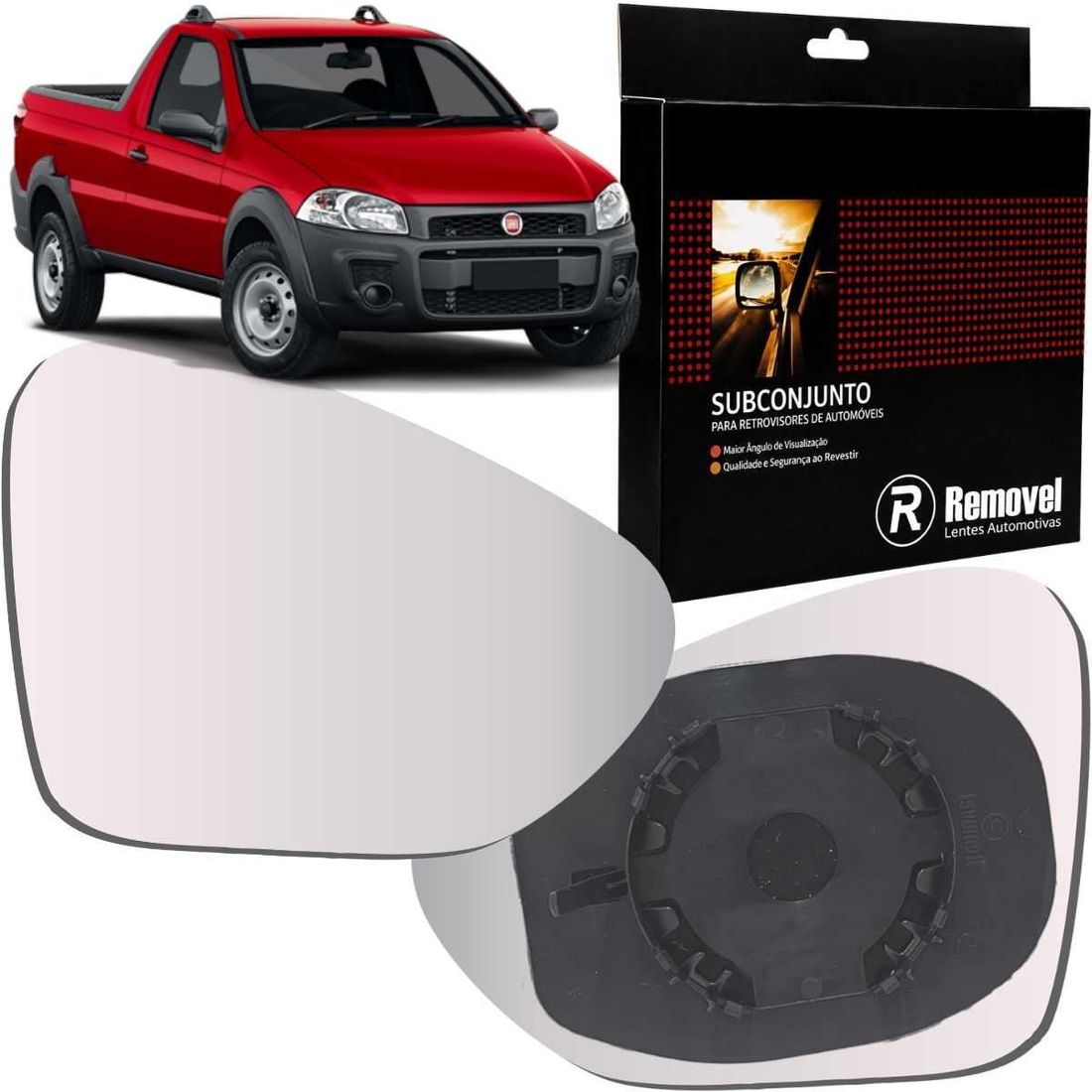 Lente Retrovisor Direito Fiat Argo Cronos Após 2017 SB048