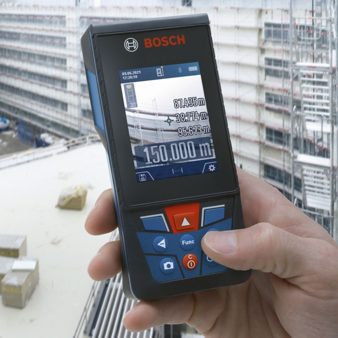 Medidor de Distância Externa a Laser 150m - GLM 150-27 C Bosch