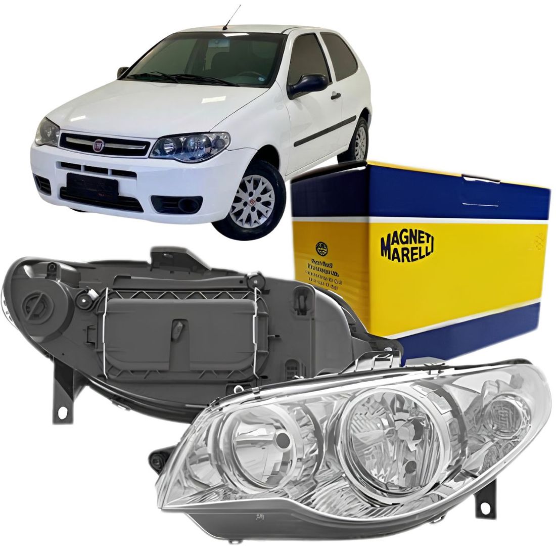Farol Esquerdo Fiat Palio 2004 Até 2017 Marelli Farol Esquerdo Fiat Palio 2004 Até 2017 Marelli
