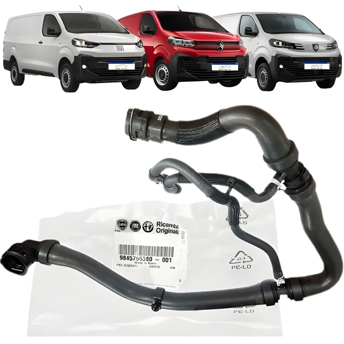 Mangueira Inferior Radiador Expert Jumpy 1.5 16v 9845755380