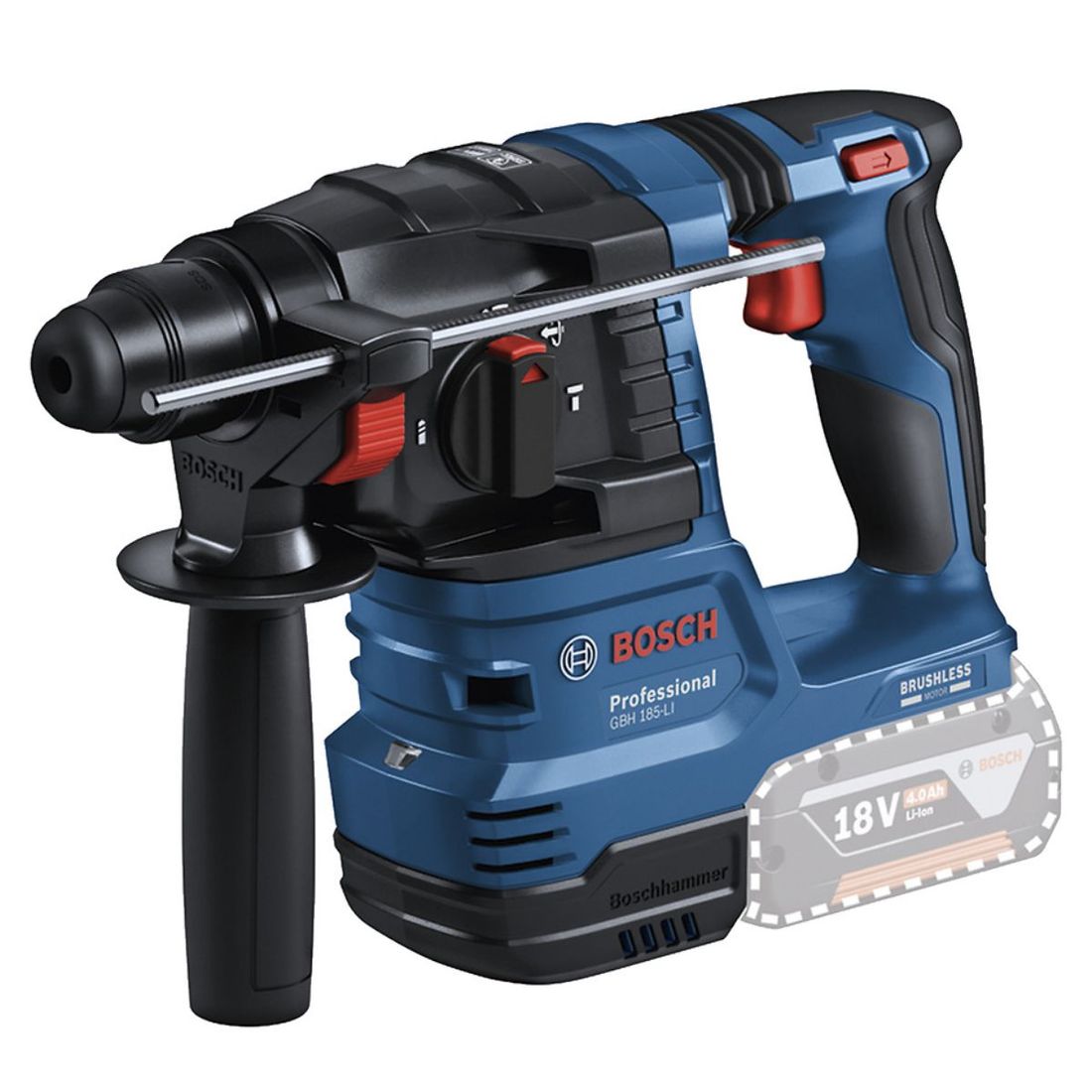 Combo Plaina + Martelete SDS Bosch Com 2 Baterias 18v 4ah e Carregador