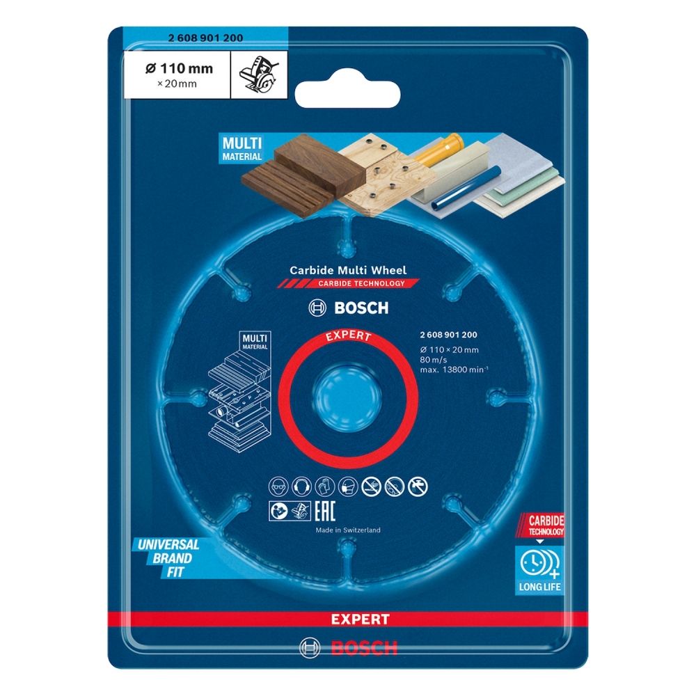 Disco de Corte Madeira Para Serra Mármore MultiWheel Bosch 110mm