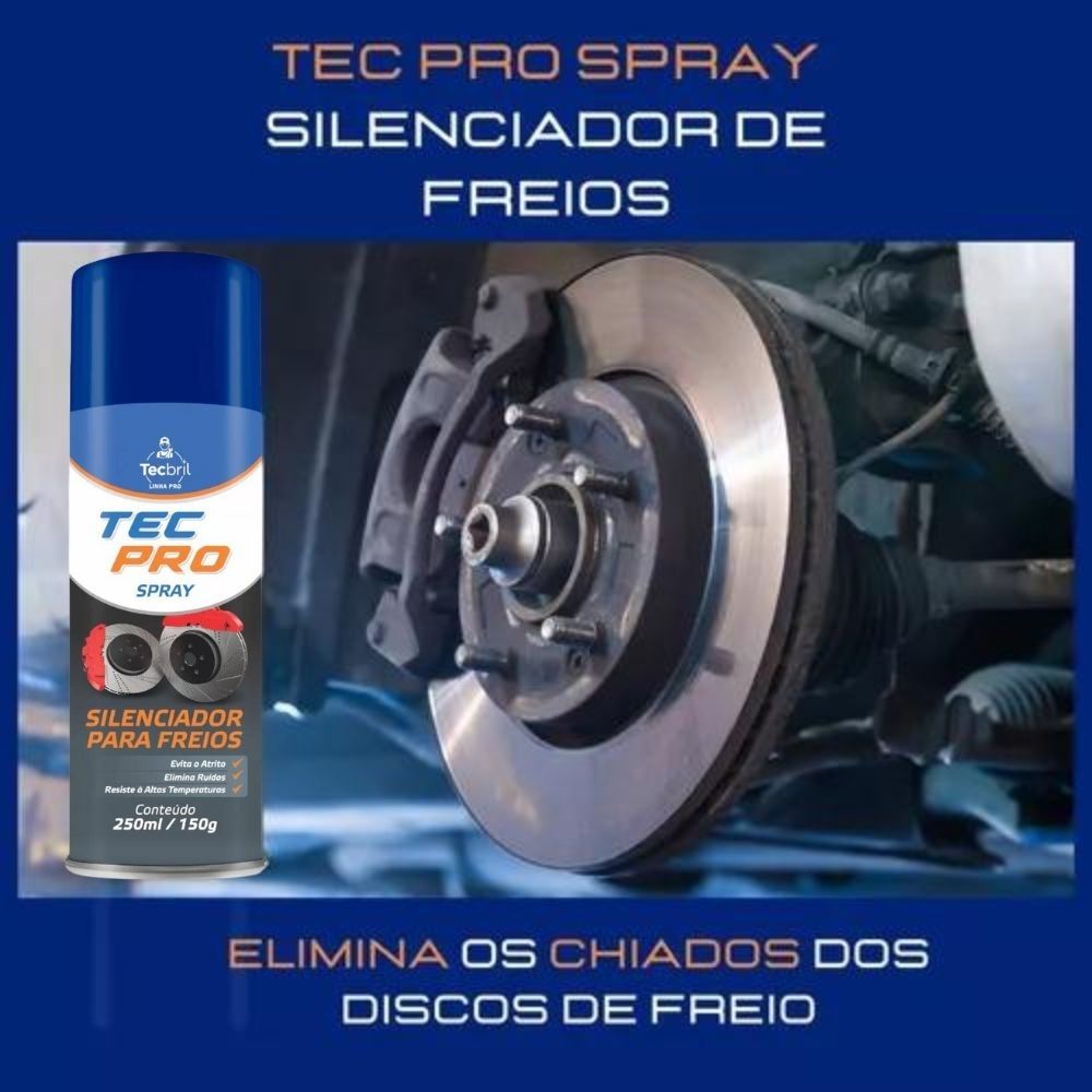 Silenciador Freios 250ml TBRIL 5920191 Tecbril Silenciador Freios 250ml TBRIL 5920191 Tecbril