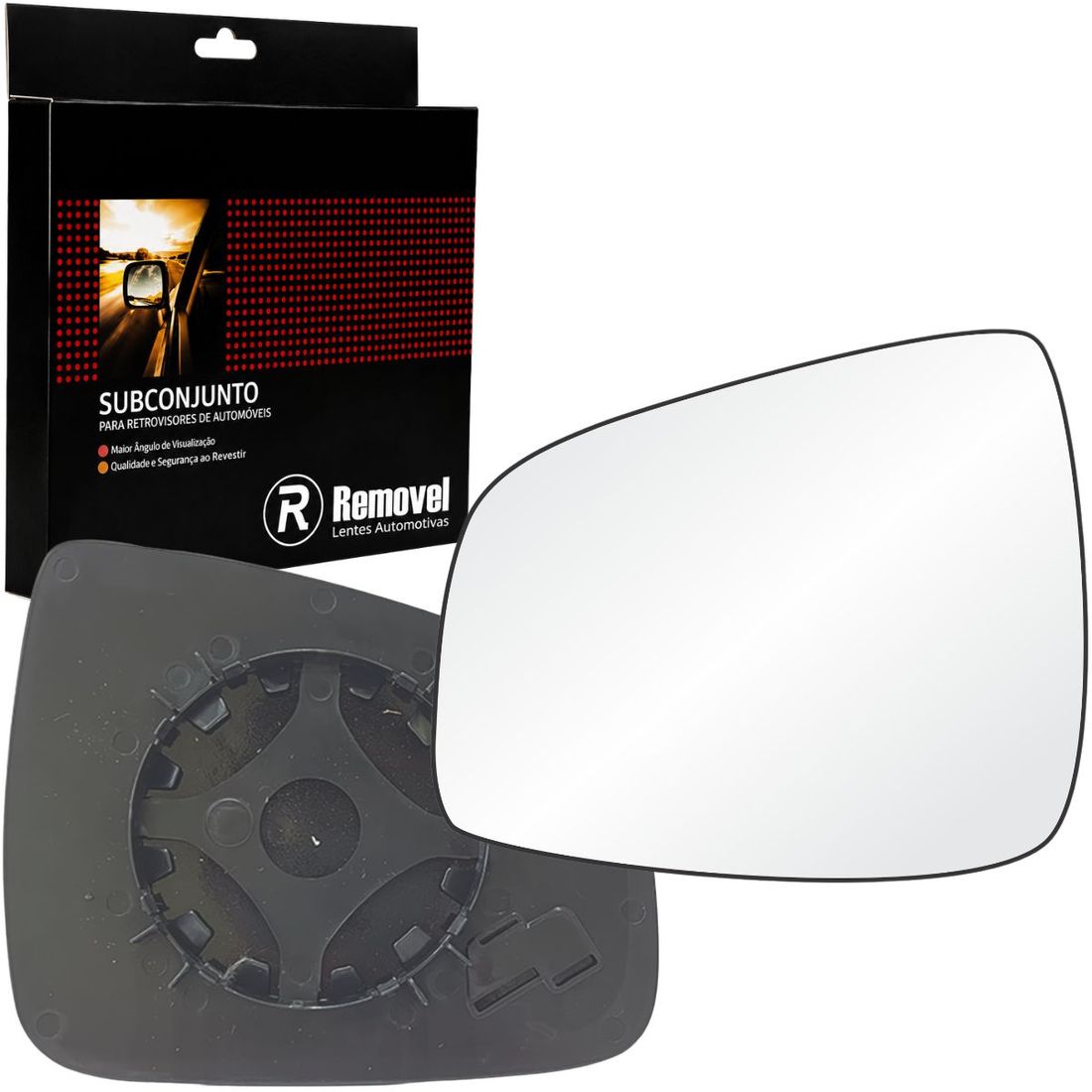 Lente Retrovisor Esquerdo Renault Sandero Logan 2010 A 2014