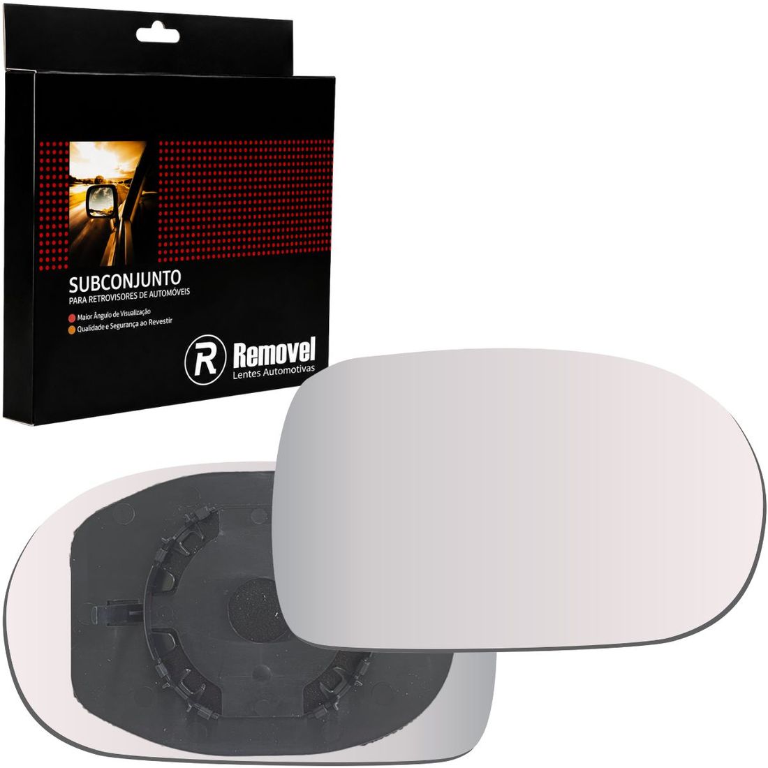 Lente Retrovisor LD Palio Economy Siena 2011/2017 Strada 2011/2019 (Modelo Metagal)