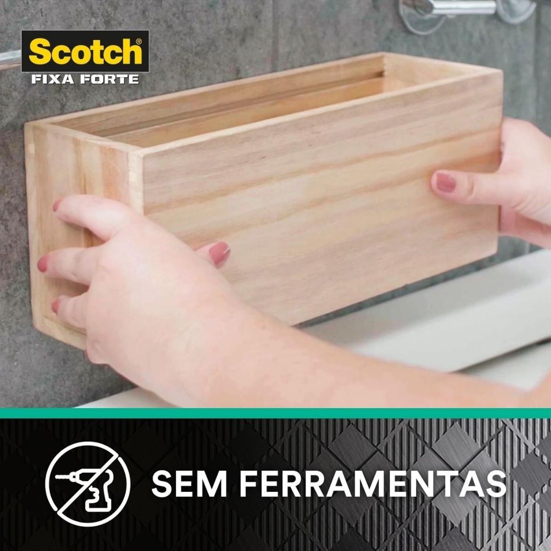 Fita Dupla Face 3M Fixa Forte Banheiro 24mm x 1,5m