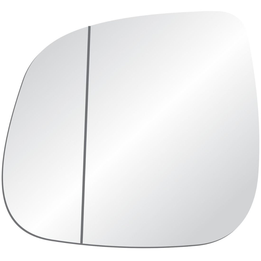 Lente Retrovisor Esquerdo VW Amarok 2010/... Touareg 2002/2010 Asférico