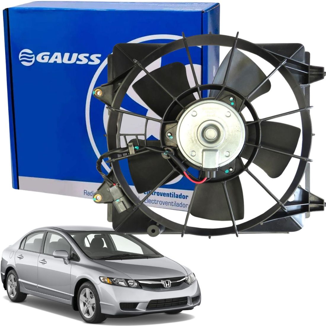 Eletroventilador Honda Civic 1.8 16v 2006 a 2011