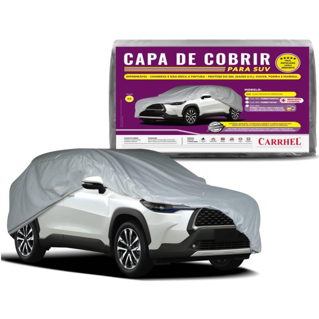 Capa Cobertura Automóvel \"XG\" Com Forro