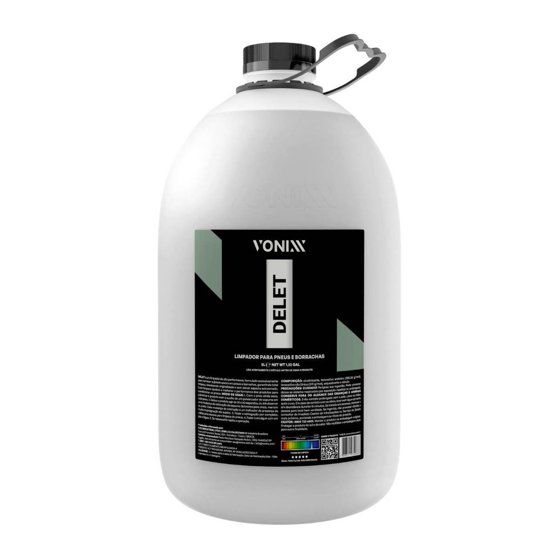 Limpador de Pneus e Borrachas Vonixx Delet 5L Limpador de Pneus e Borrachas Vonixx Delet 5L