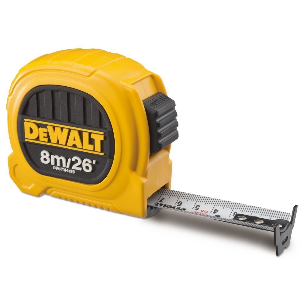 Trena Profissional 8 Metros DeWalt Trena Profissional 8 Metros DeWalt