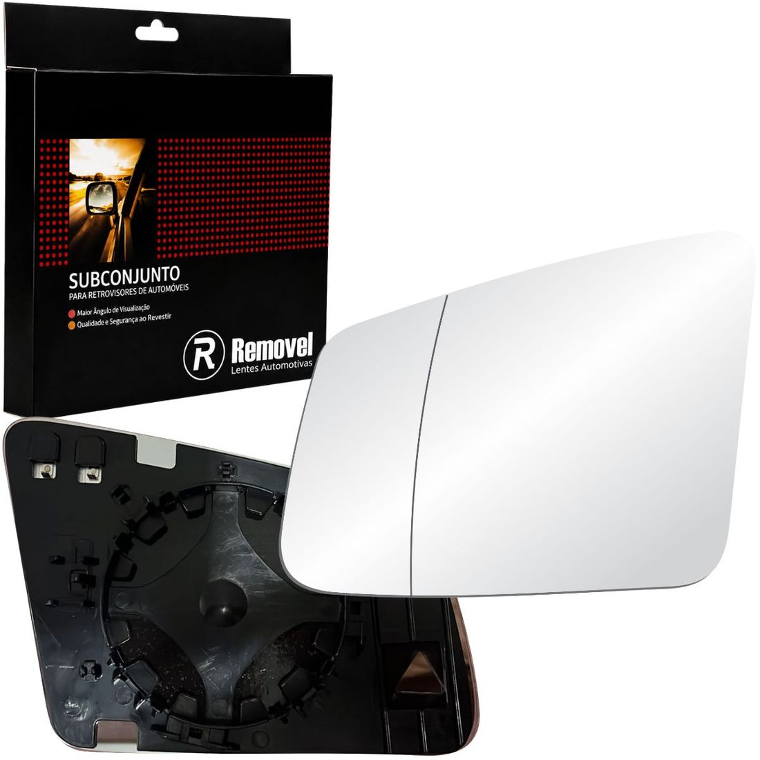Lente Retrovisor Esquerdo Mercedes GLA 2015 A 2023 (Térmico/Asférico)