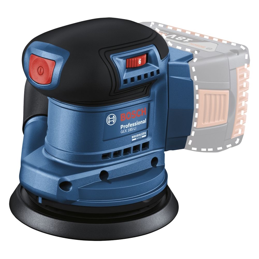 Lixadeira Roto Orbital Bosch GEX 185LI SB 5" 18V Sem Bateria