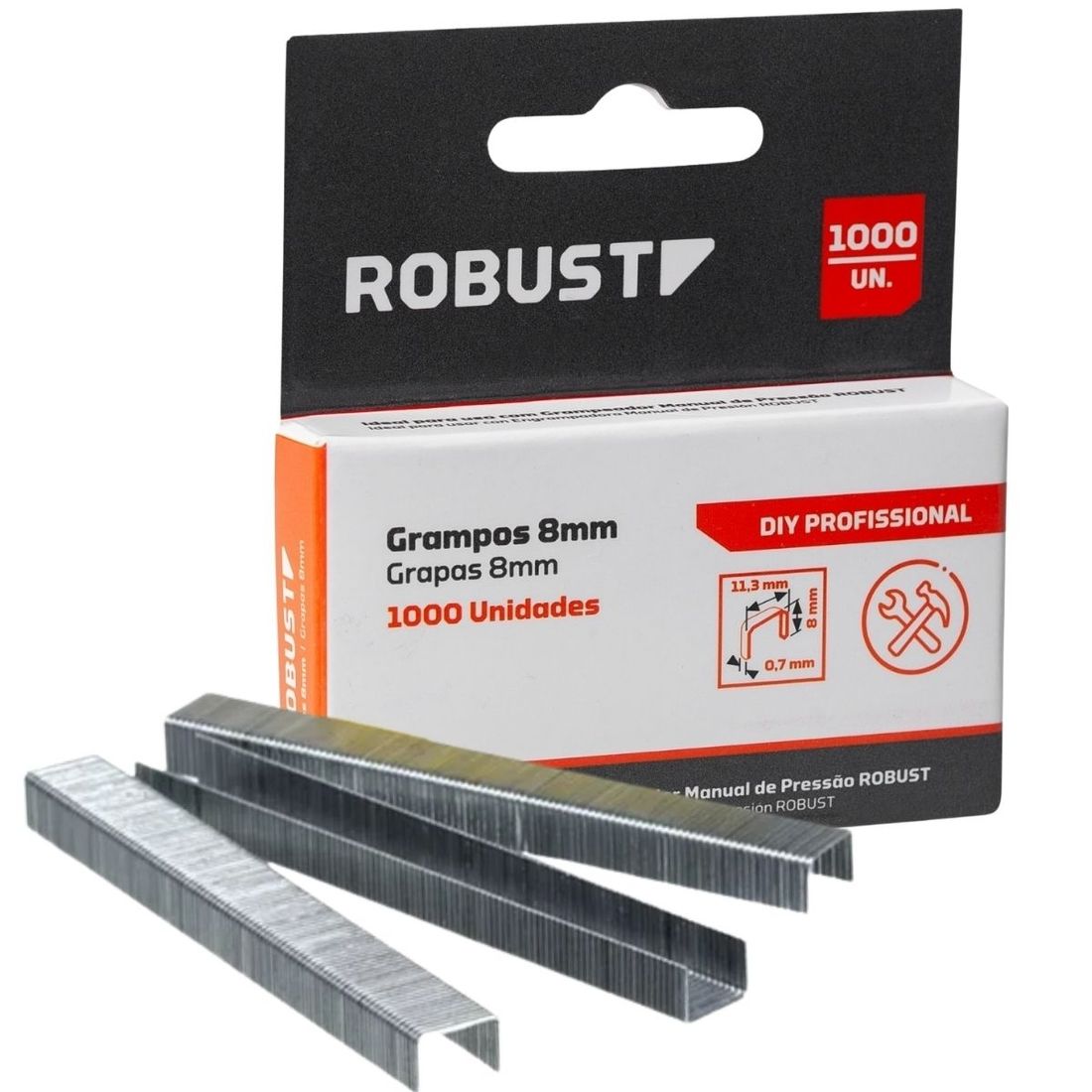 Grampo Robust 8mm Para Grampeador de Pressão S99002110