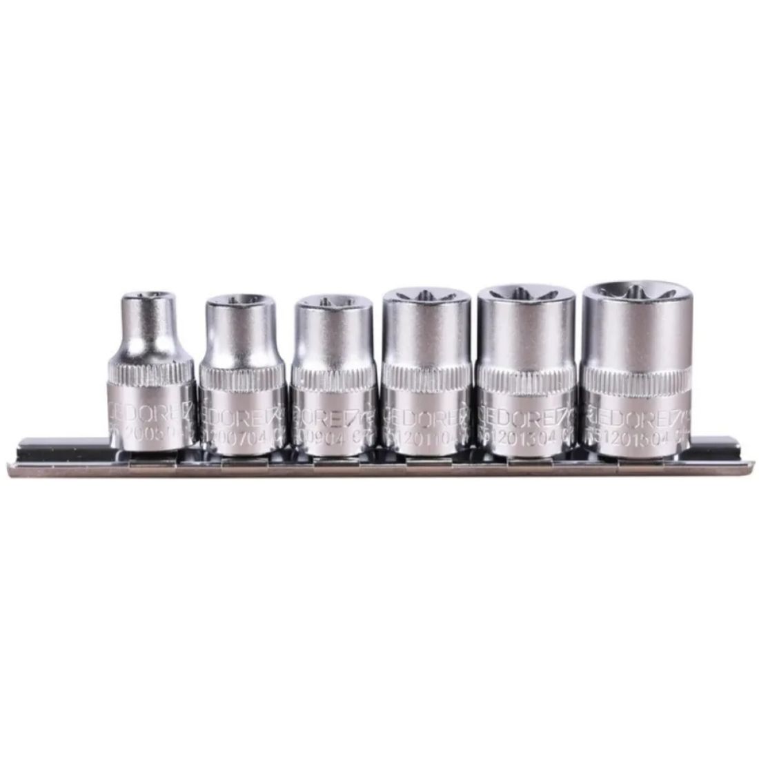 Jogo de Soquetes Gedore RED Perfil Torx E8-E18 Encaixe 3/8" 6 peças GR51208006