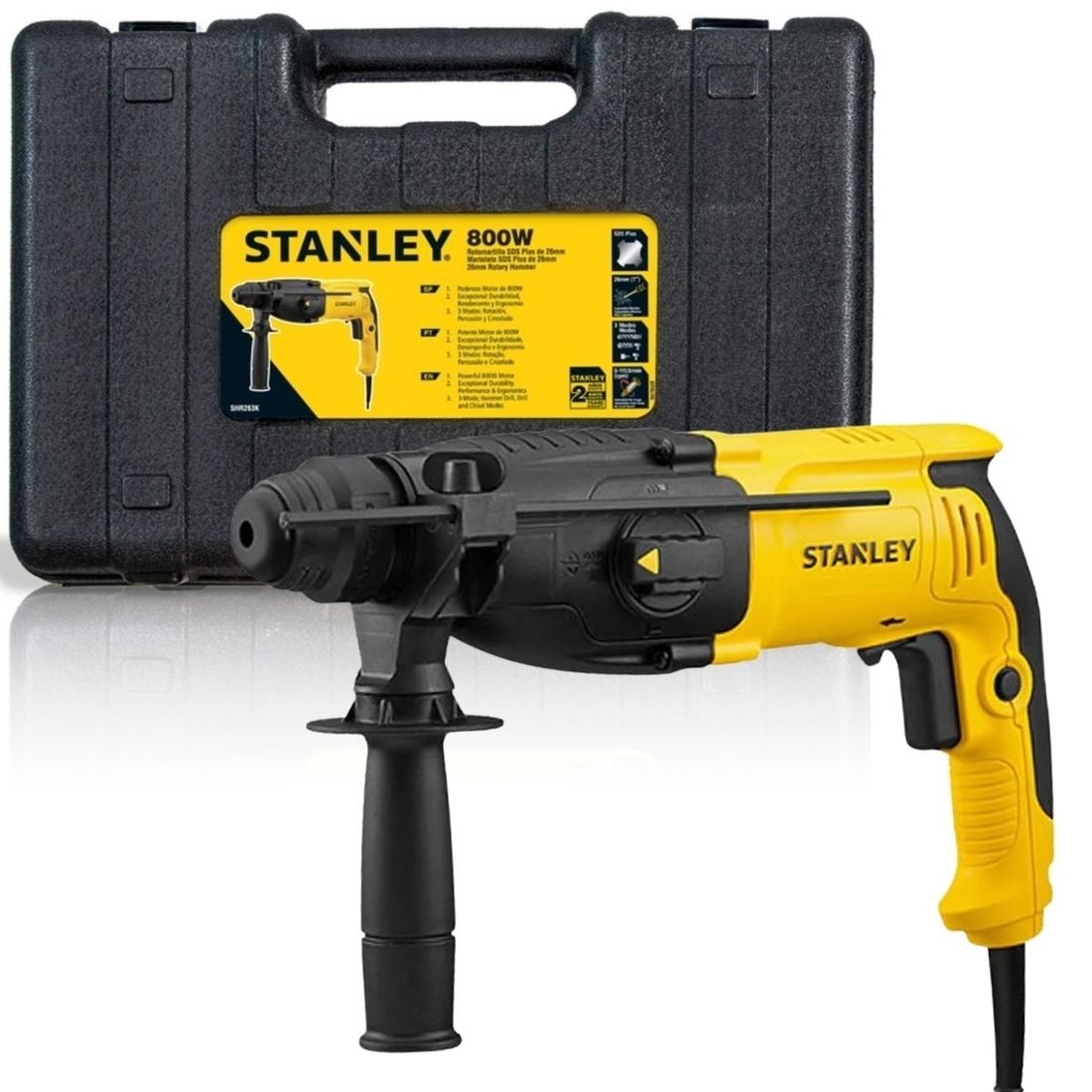 Martelete 3 Funções Stanley SHR263K-B2 SDS Plus 800W 220v