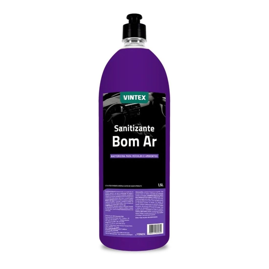 Odorizante e desinfetante - Sanitizante Bom Ar Vintex - 1,5L