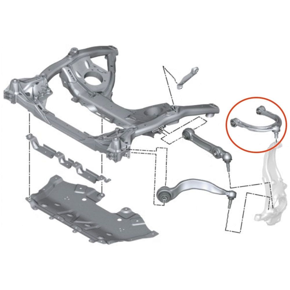 Bandeja Dianteira Superior LD/LE BMW S 5/6 - 2016 a 2020 APlus