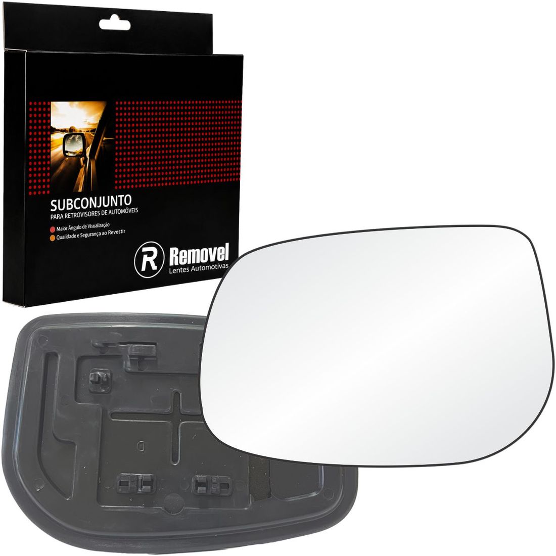 Lente Retrovisor Esquerdo Toyota Corolla 2008 A 2014