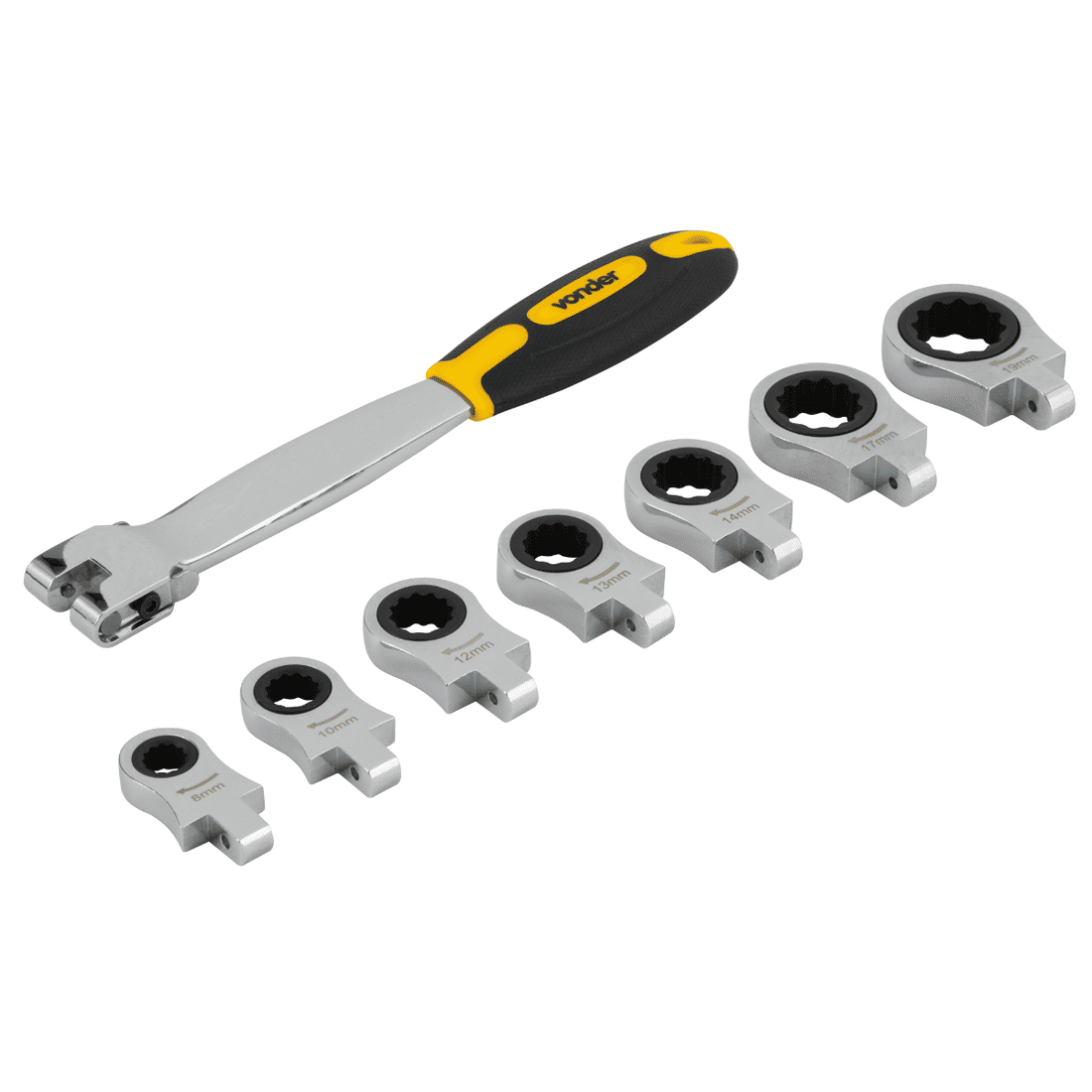 Chave Estrela Com Catraca Intercambiável 8 A 19mm Vonder Chave Estrela Com Catraca Intercambiável 8 A 19mm Vonder
