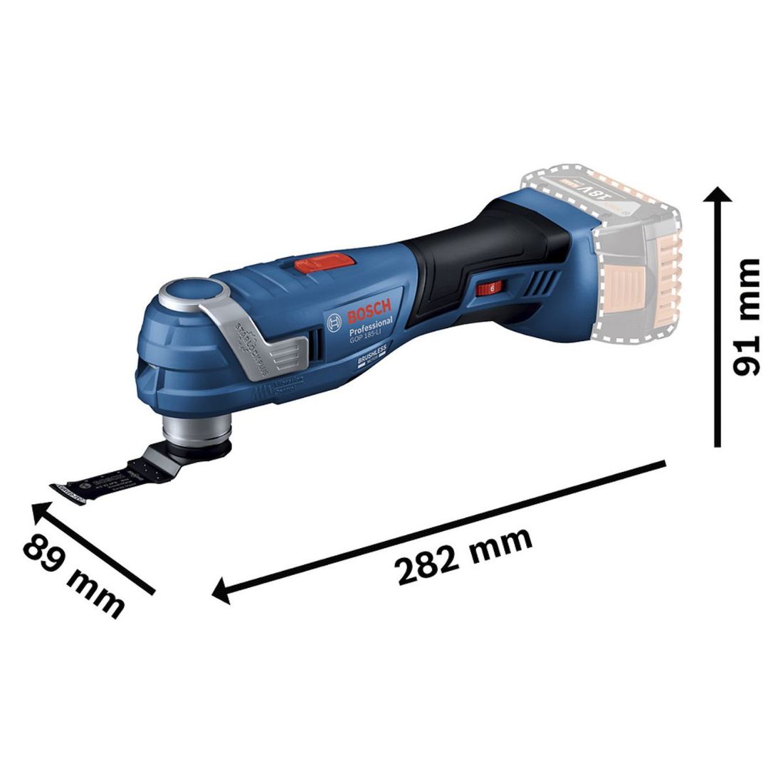 Combo Chave Impacto + Multicortadora Bosch com 2 Baterias 18v 4ah e Carregador
