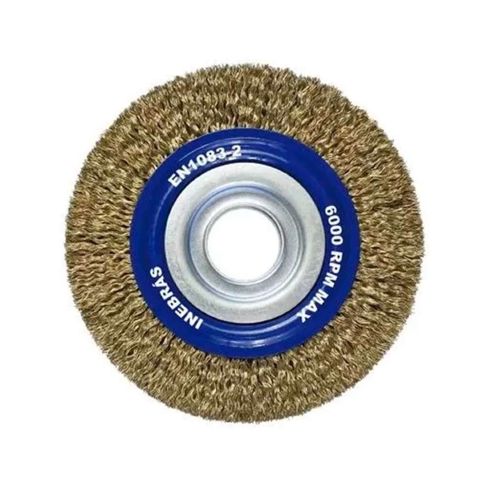Escova Aço Latonado Ondulado Tipo Circular 150mm (6")