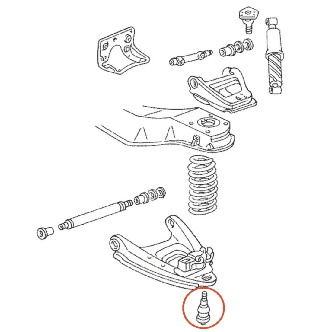 Pivo Inferior da Suspensão Dodge Ram 2500 4x4 2003 a 2018 Dodge Ram 3500 2011 a 2013