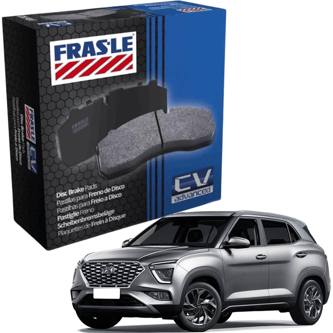 Pastilha Freio Traseiro Hyundai Creta 2021 em diante Pastilha Freio Traseiro Hyundai Creta 2021 em diante