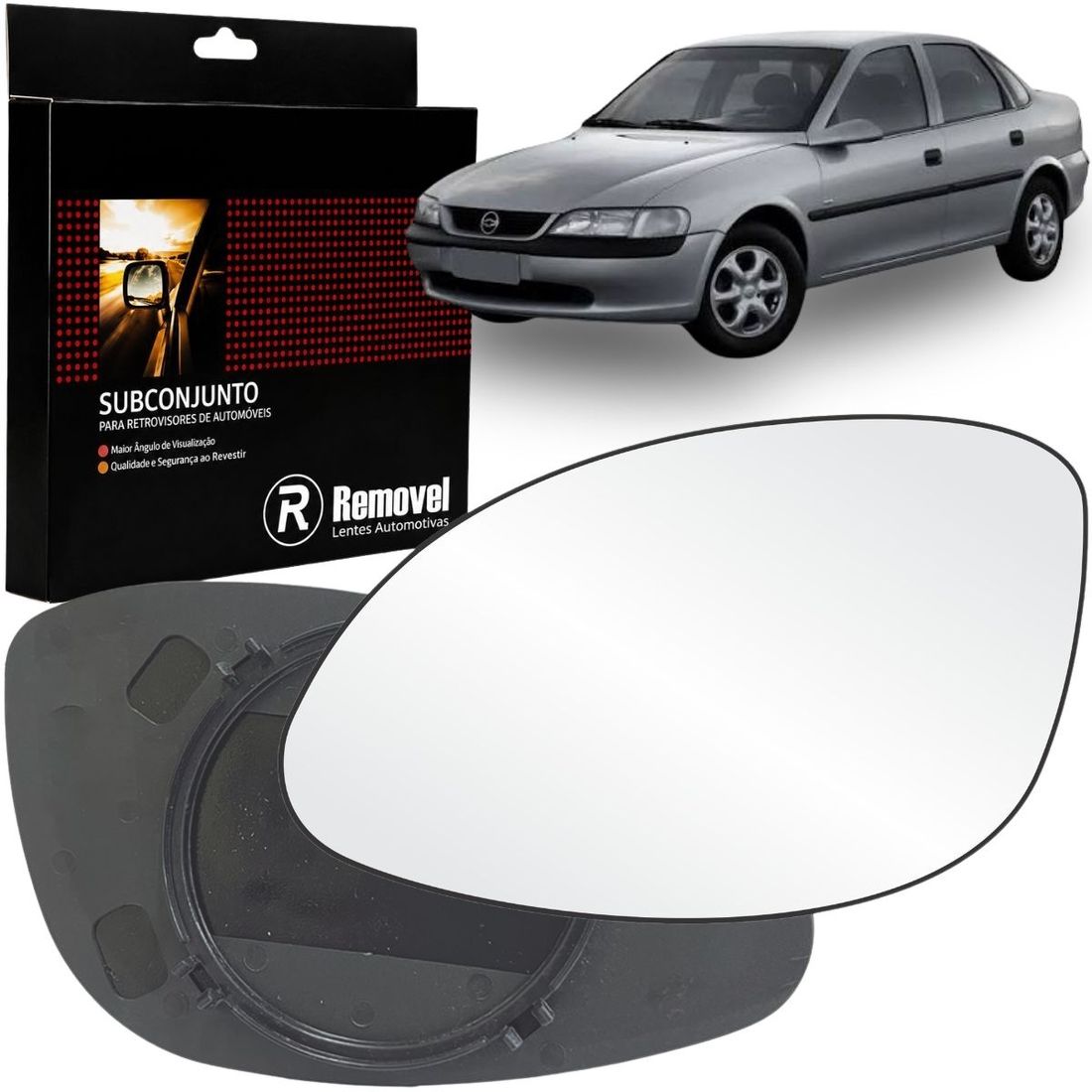 Lente Retrovisor Esquerdo GM Vectra 1997 A 1999