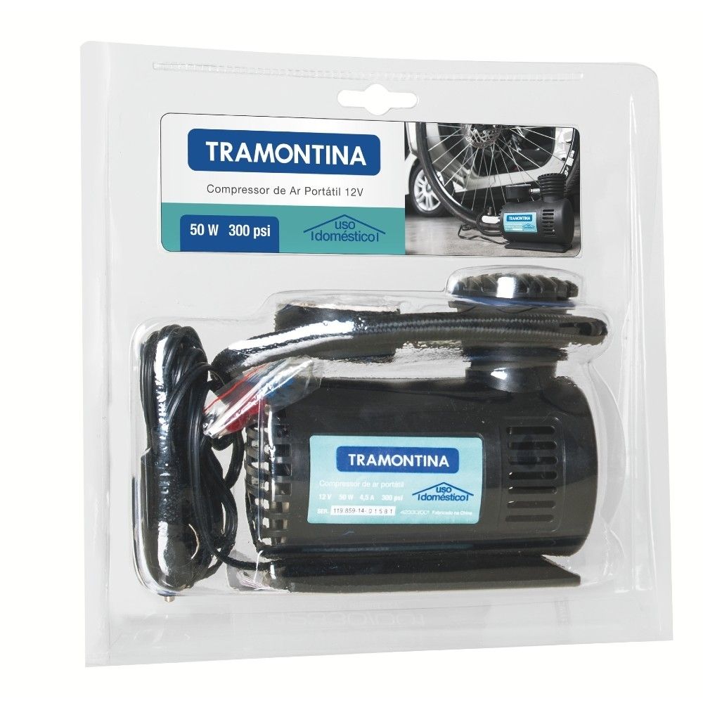 Compressor de Ar Portátil 12V - 50W Tramontina 42330/001
