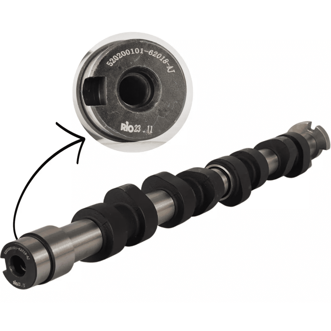 Eixo Comando VW Gol 1.0 8v Power 02/... Letra AJ Eixo Comando VW Gol 1.0 8v Power 02/... Letra AJ