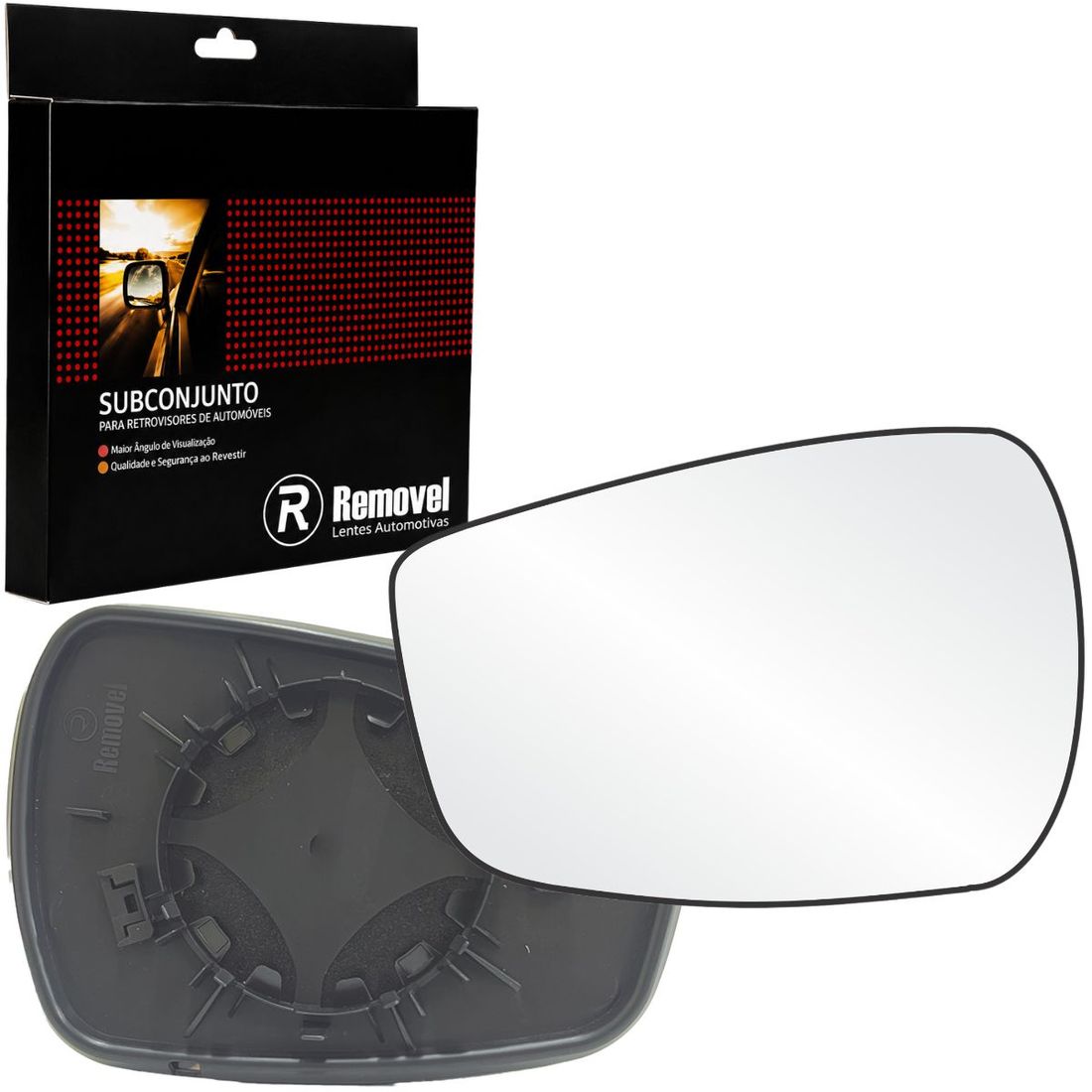 Lente Retrovisor Esquerdo HB20 2012 A 2019 Elantra 2012 A 2014