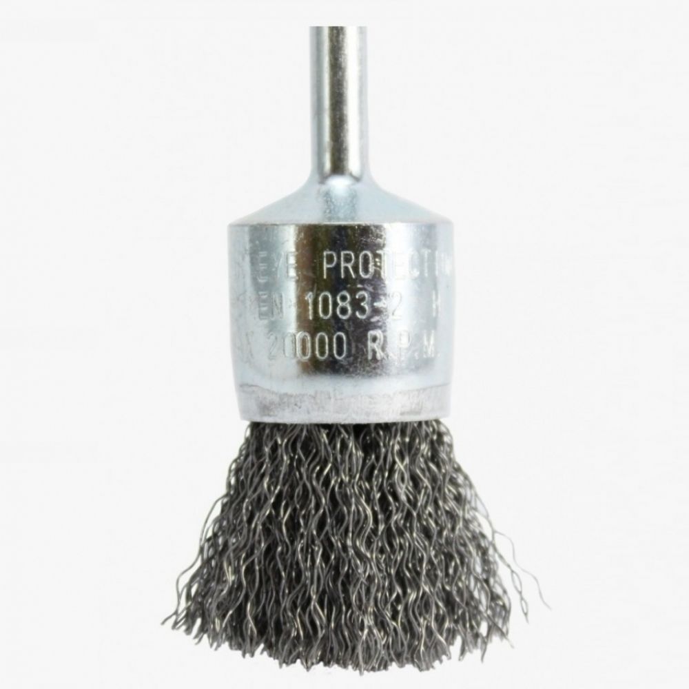 Escova Aço Ondulado Tipo Pincel 30mm Haste 1/4" 509164