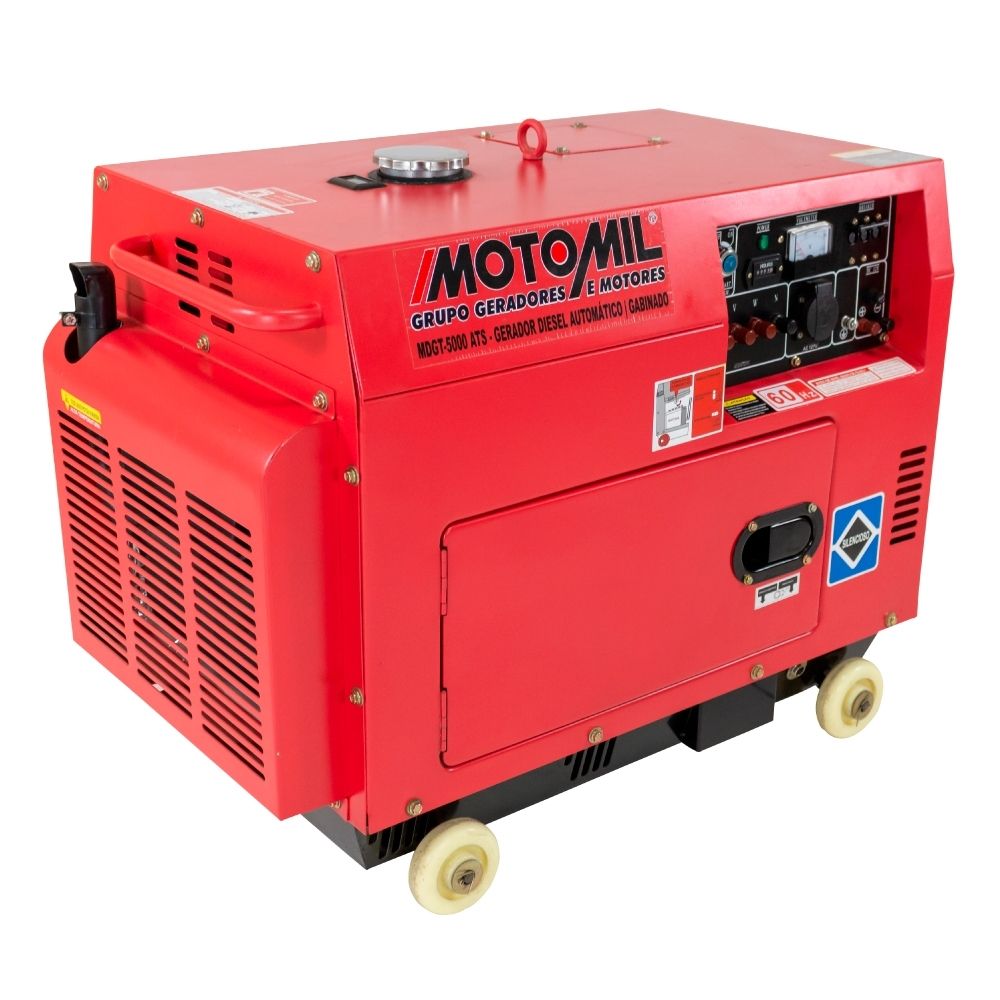 Gerador Diesel 4300W Monofásico 110/220V Motomil MDG-5000ATS