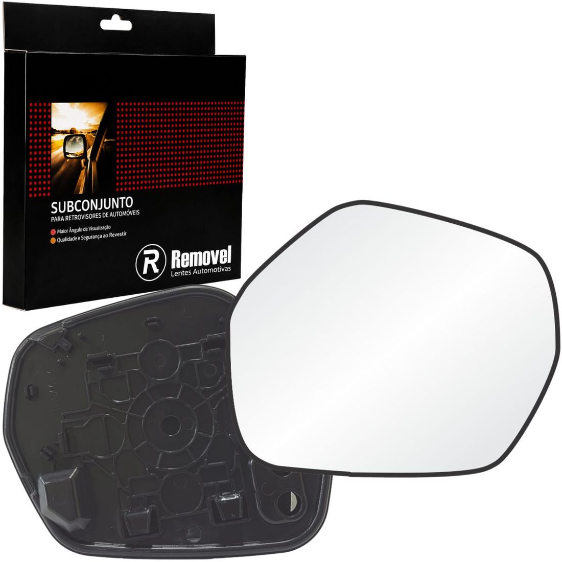 Lente Retrovisor Esquerdo Honda HRV 2022 Em Diante